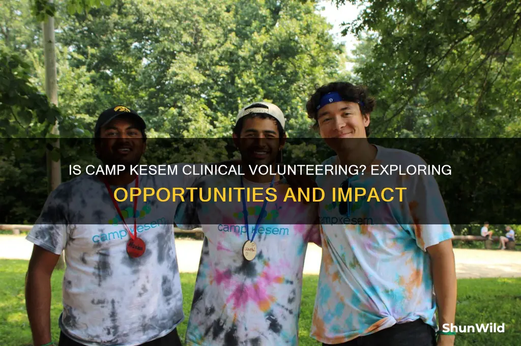 is camp kesem clinical volunteering