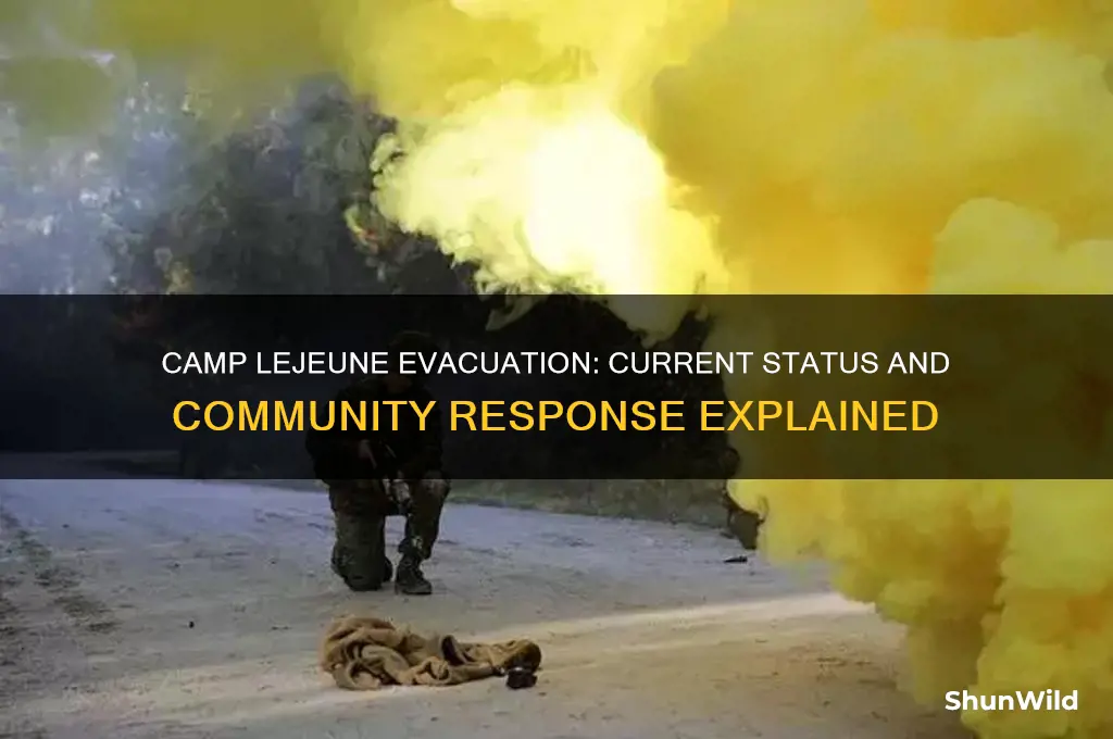is camp lejeune being evacuated