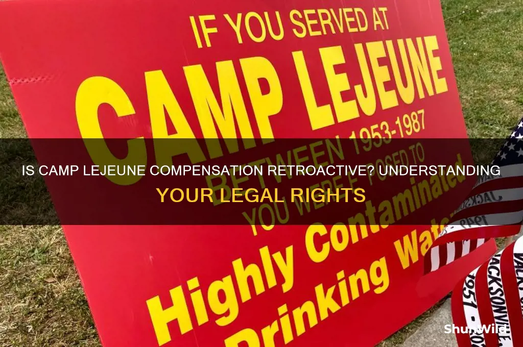 is camp lejeune compensation retroactive