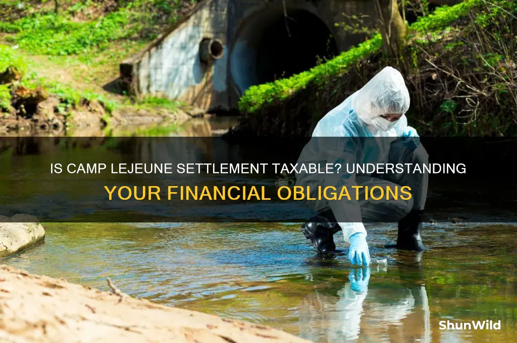 is camp lejeune settlement taxable
