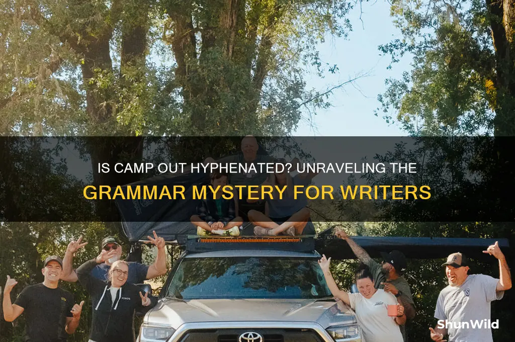 is camp out hyphenated