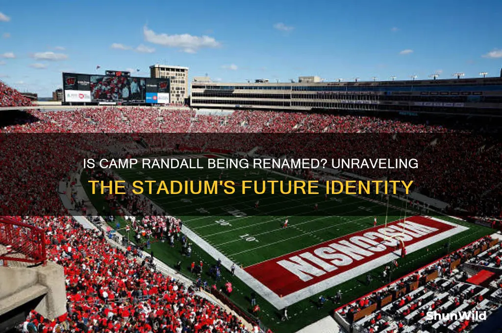 is camp randall being renamed