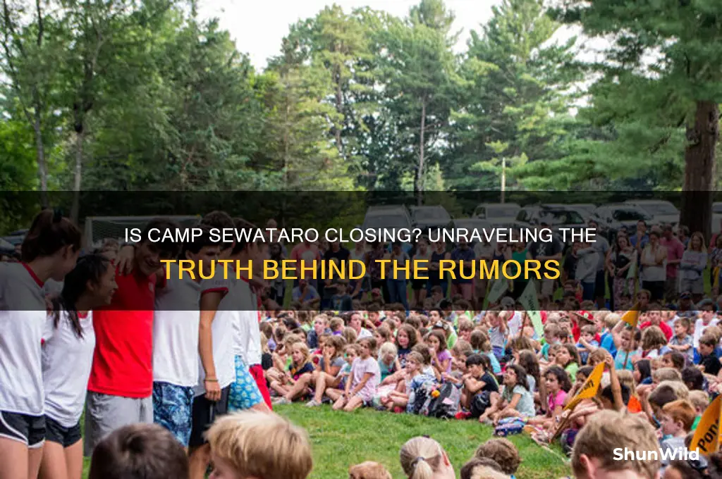 is camp sewataro closing