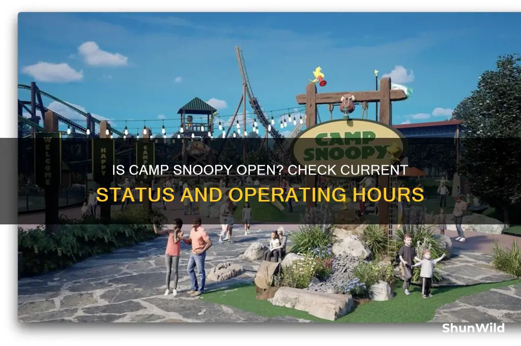 is camp snoopy open