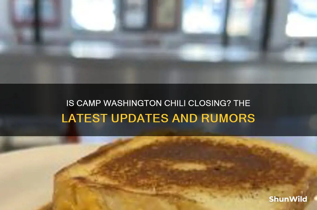 is camp washington chili closing
