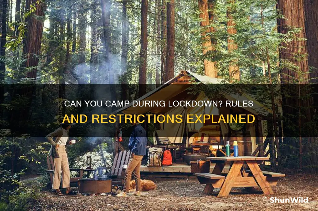 is camping allowed during lockdown