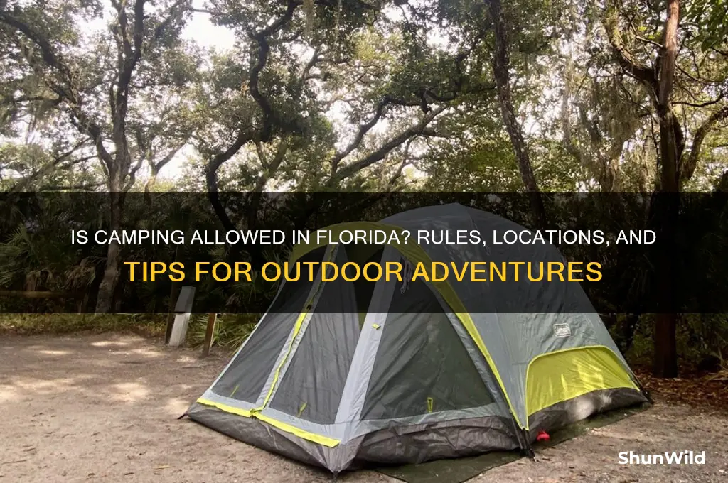 is camping allowed in florida