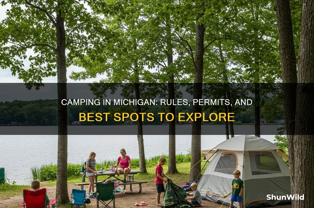 is camping allowed in michigan