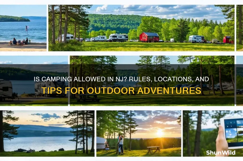is camping allowed in nj