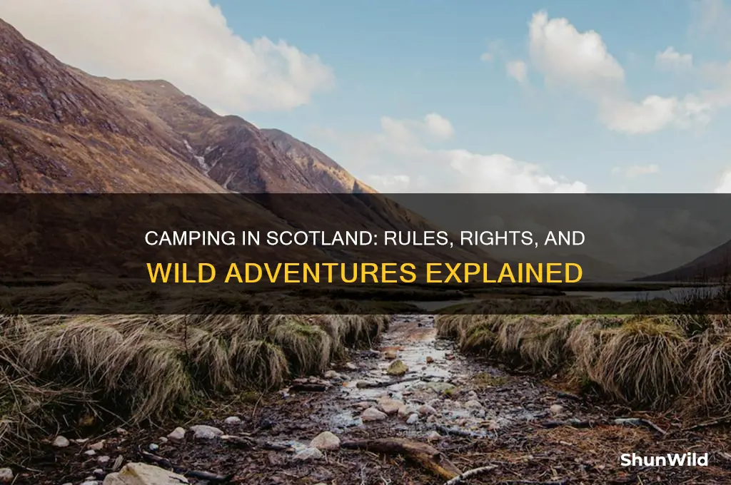 is camping allowed in scotland