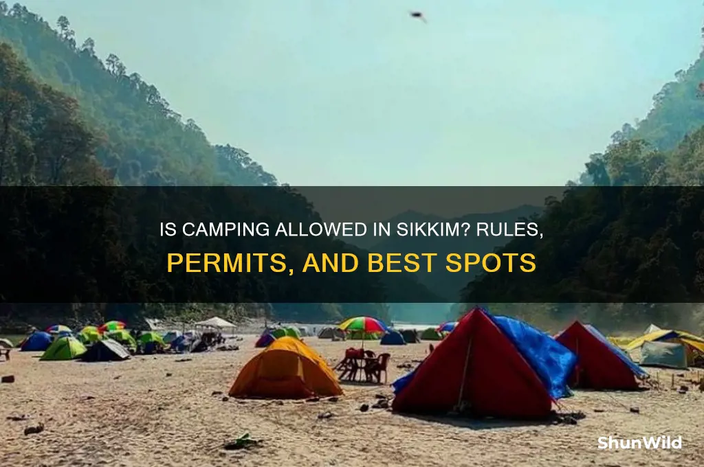 is camping allowed in sikkim