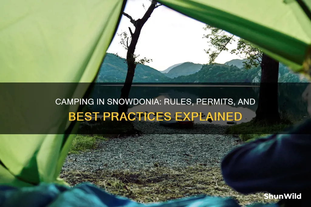 is camping allowed in snowdonia