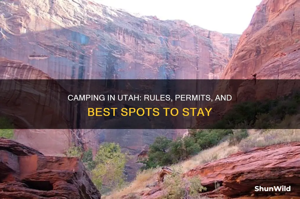 is camping allowed in utah