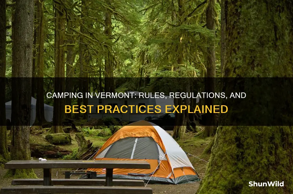 is camping allowed in vermont
