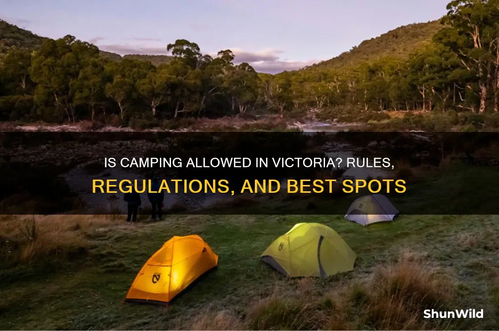 is camping allowed victoria