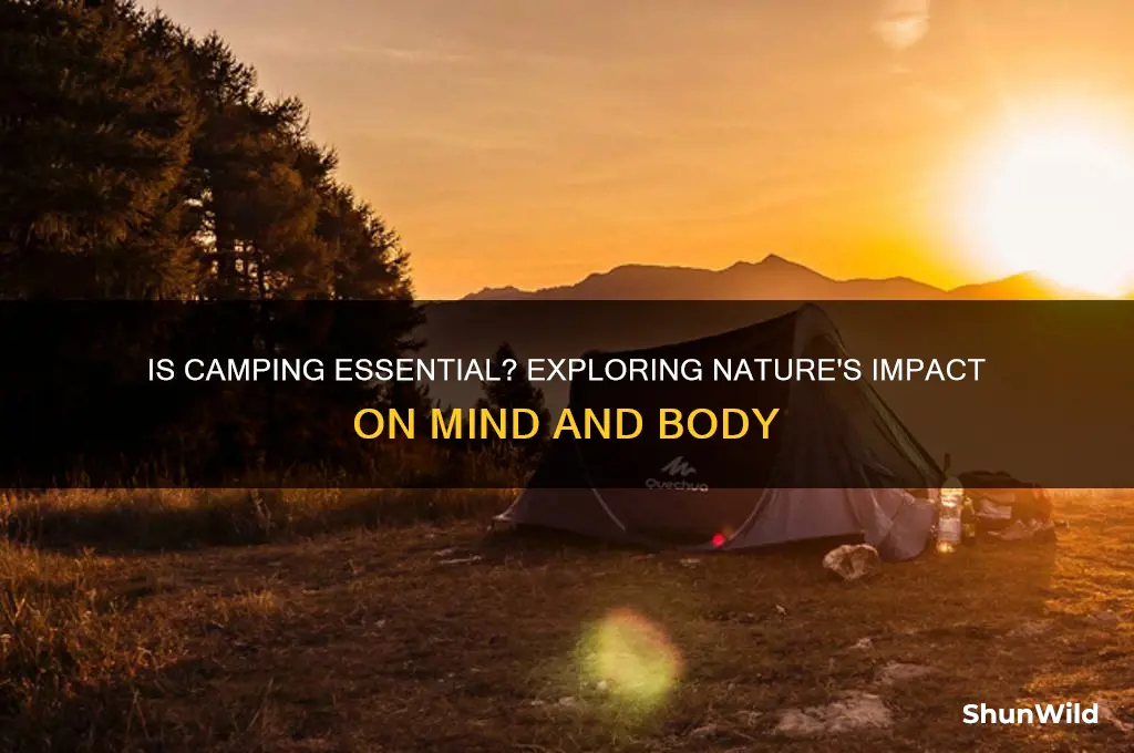 is camping an essential activity