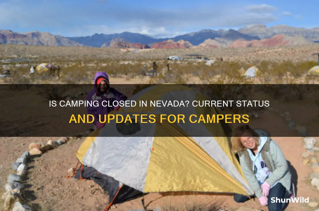 is camping closed in nevada