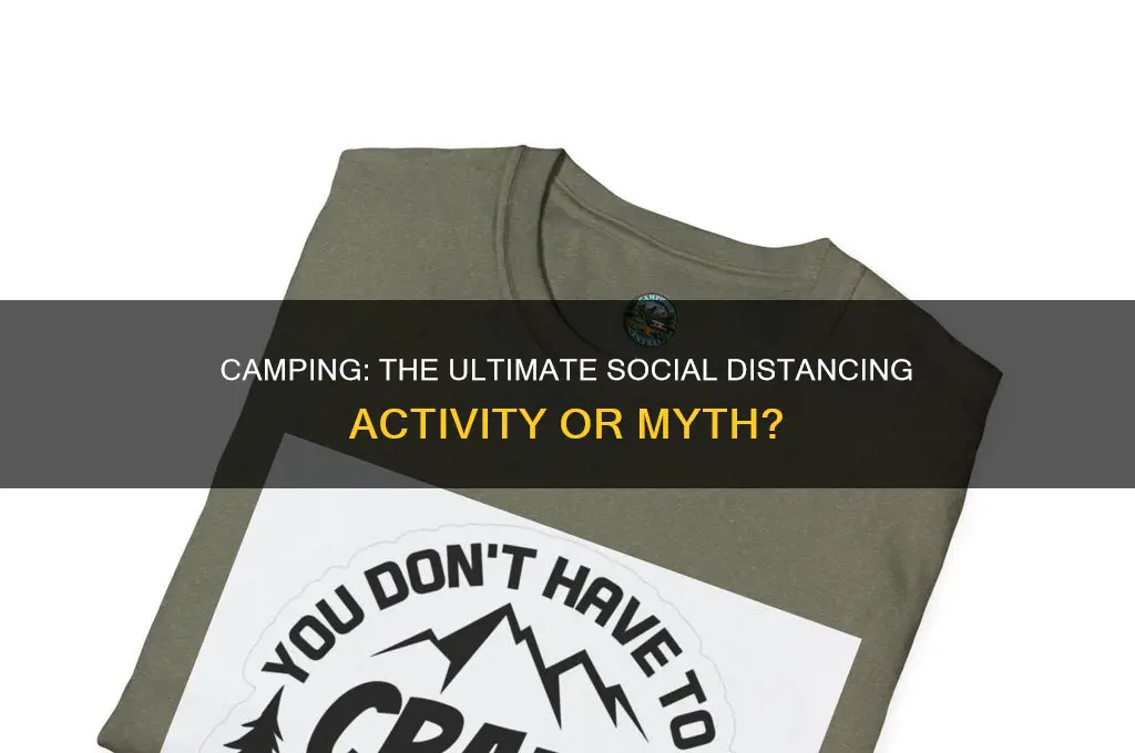 is camping considered social distancing