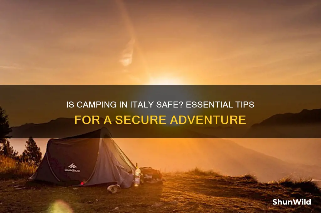 is camping in italy safe