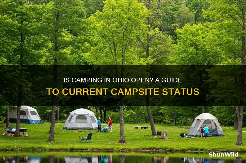 is camping in ohio open
