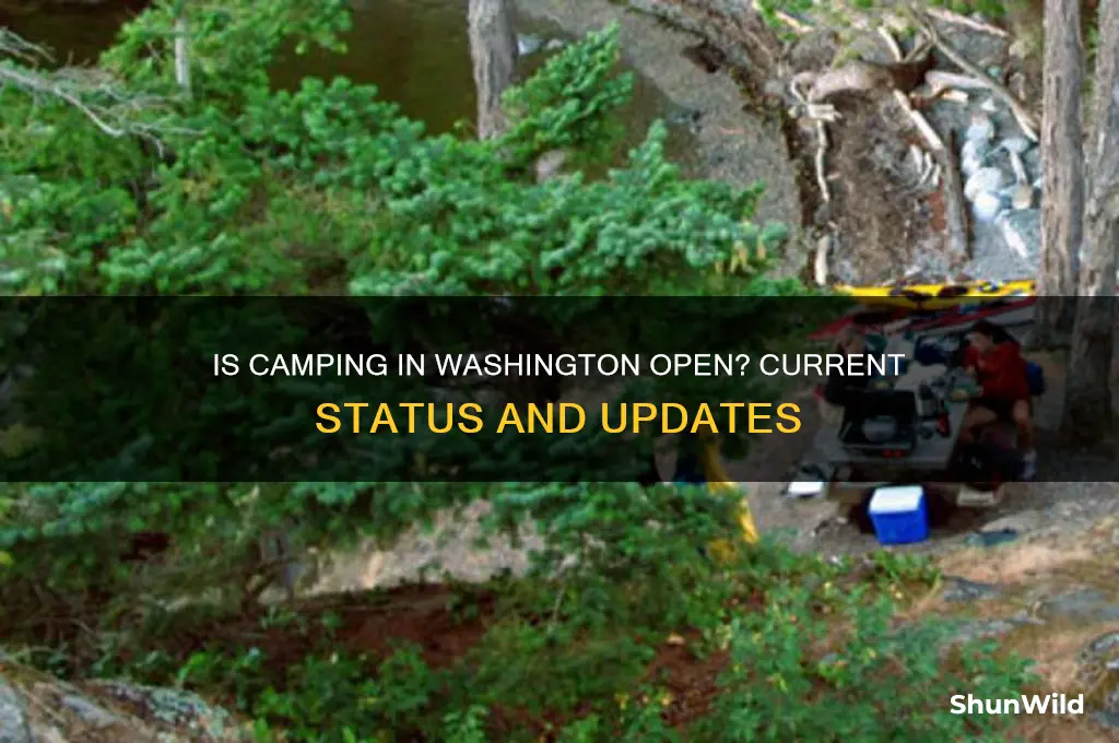 is camping in washington open