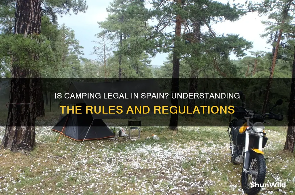is camping legal in spain