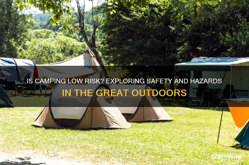 is camping low risk