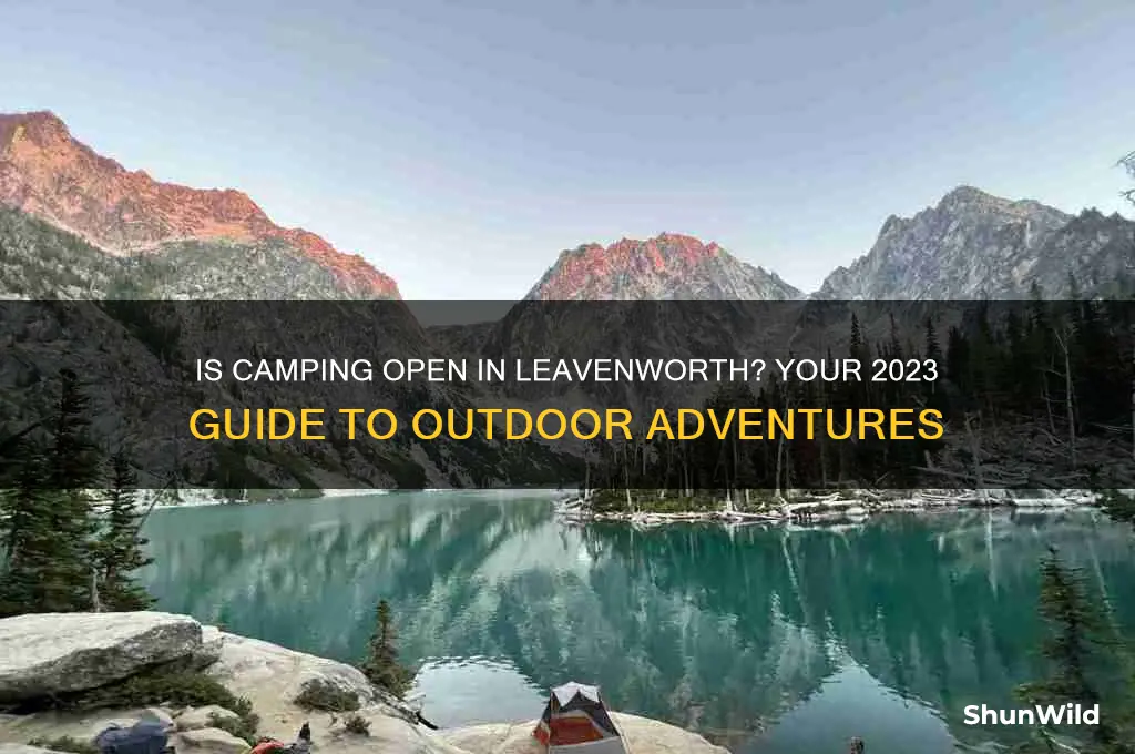 is camping open in leavenworth