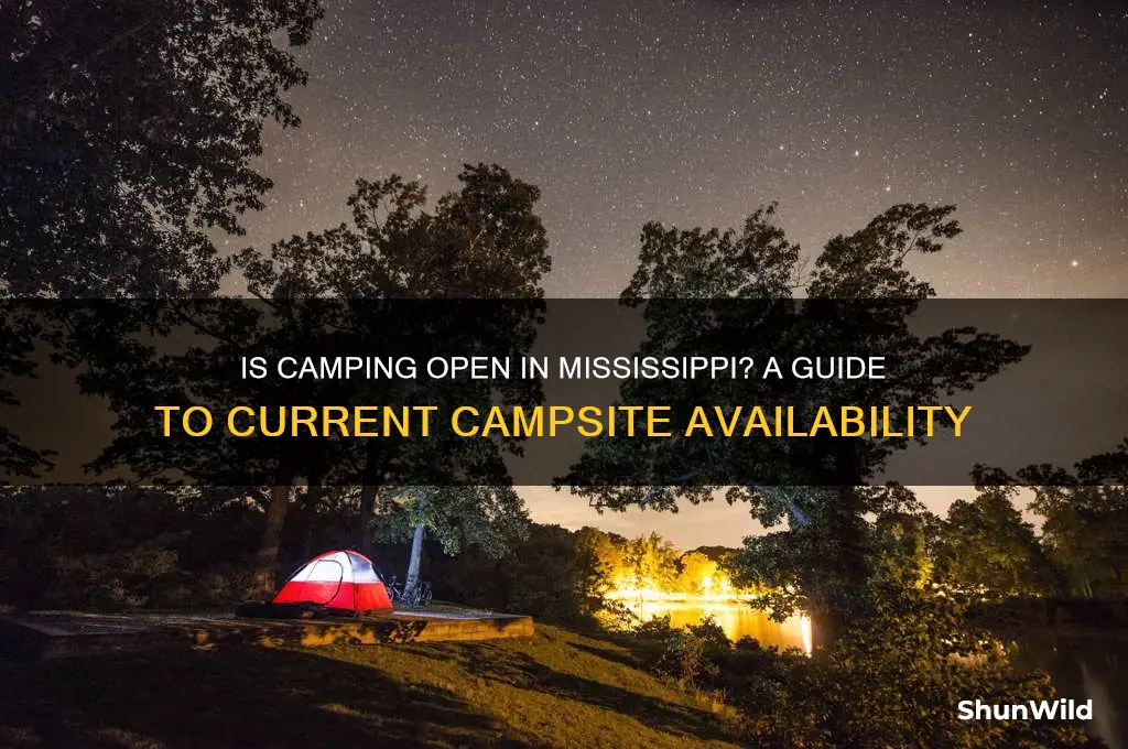 is camping open in mississippi