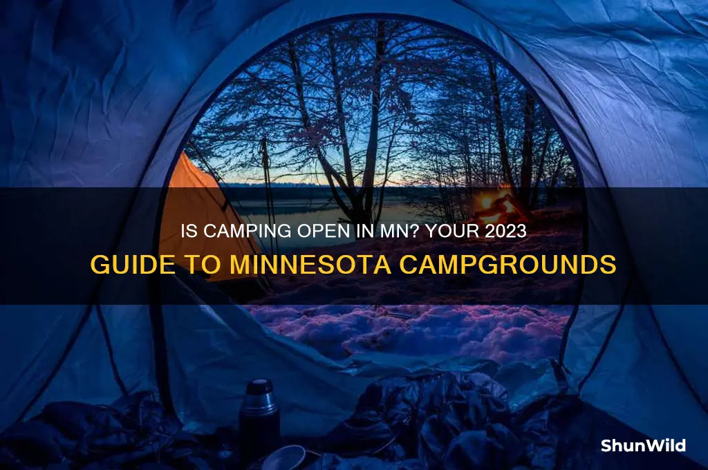is camping open in mn