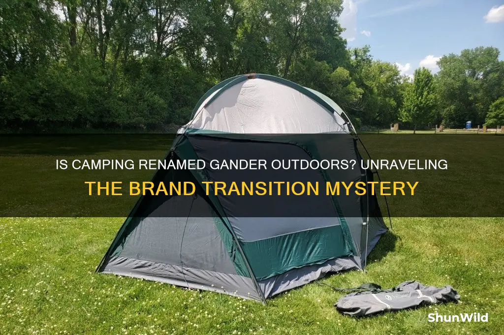 is camping renamed gander outdoors