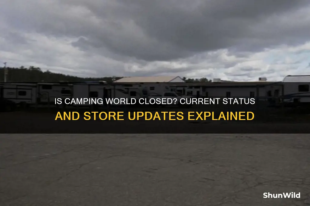is camping world closed