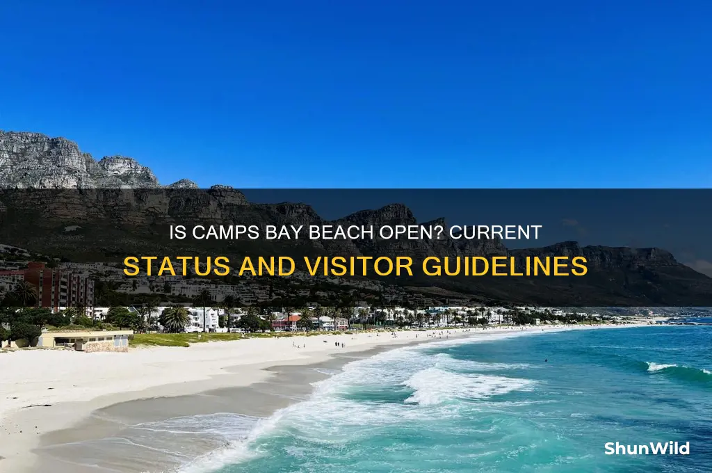 is camps bay beach open
