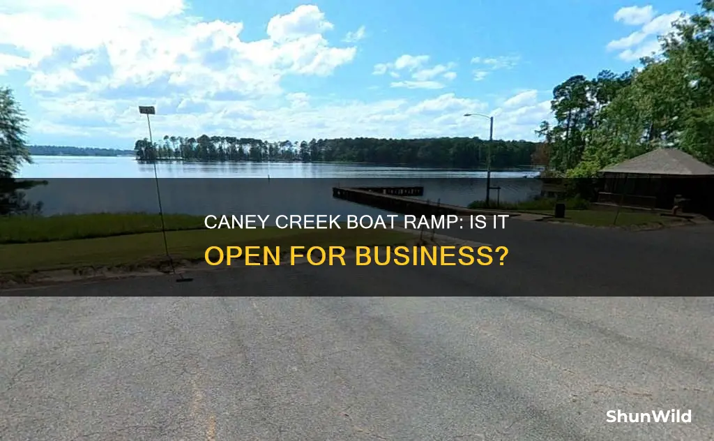 is caney creek boat ramp open