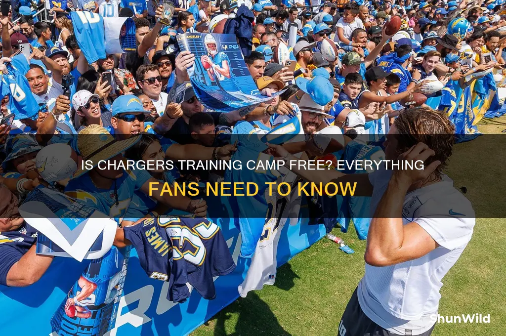 is chargers training camp free