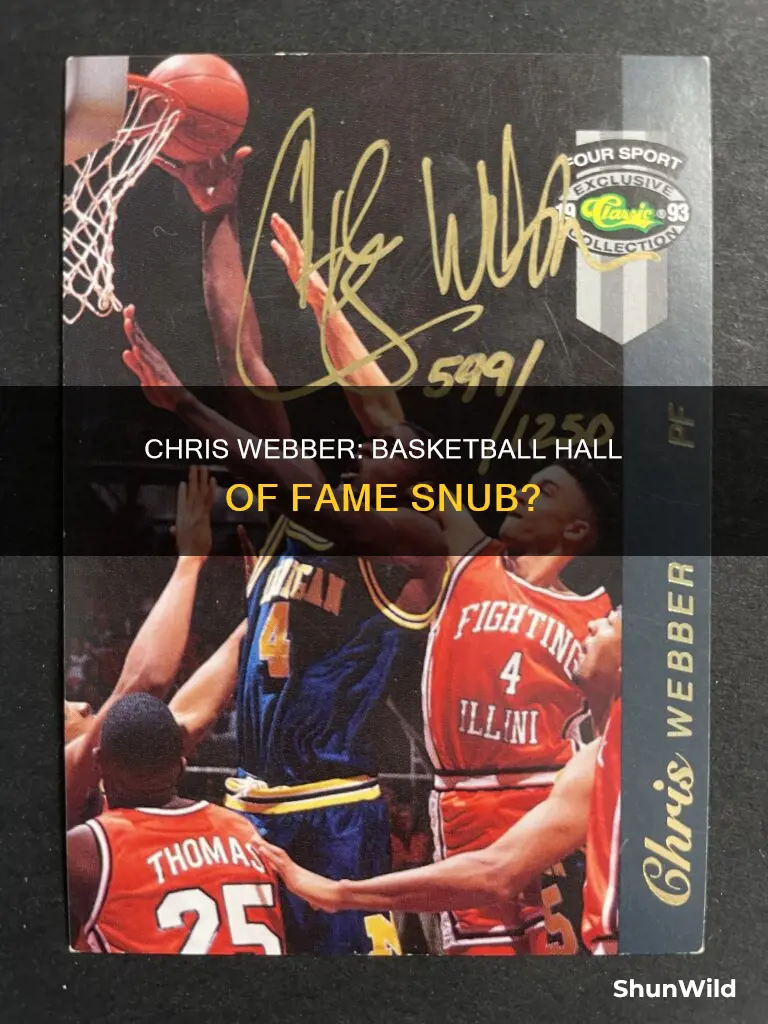 is chris webber in the basketball hall of fame