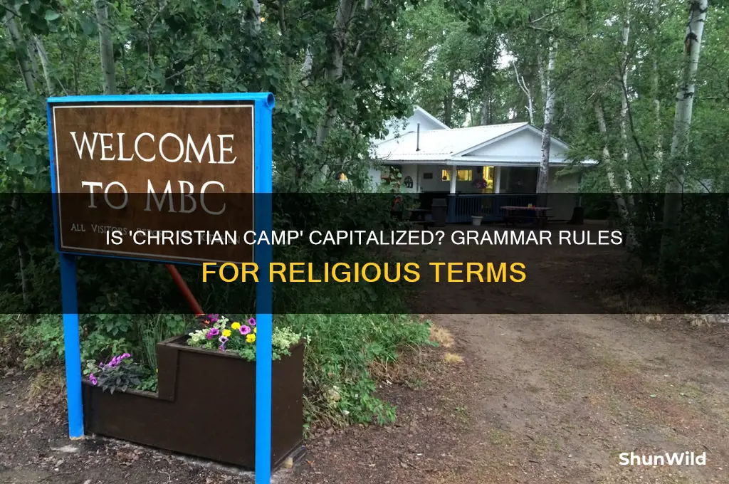 is christian camp capitilized