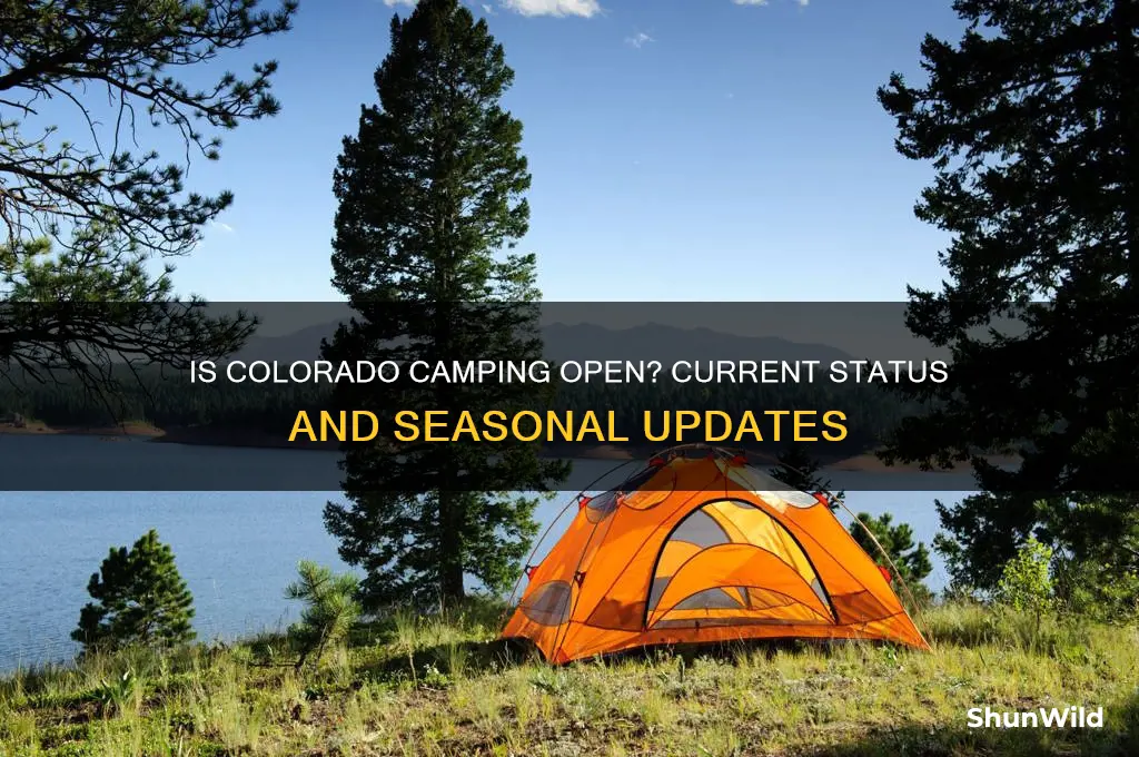 is colorado camping open