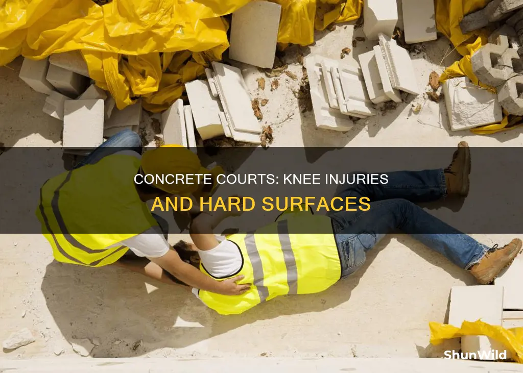 is concrete basketball curt bad for your knees