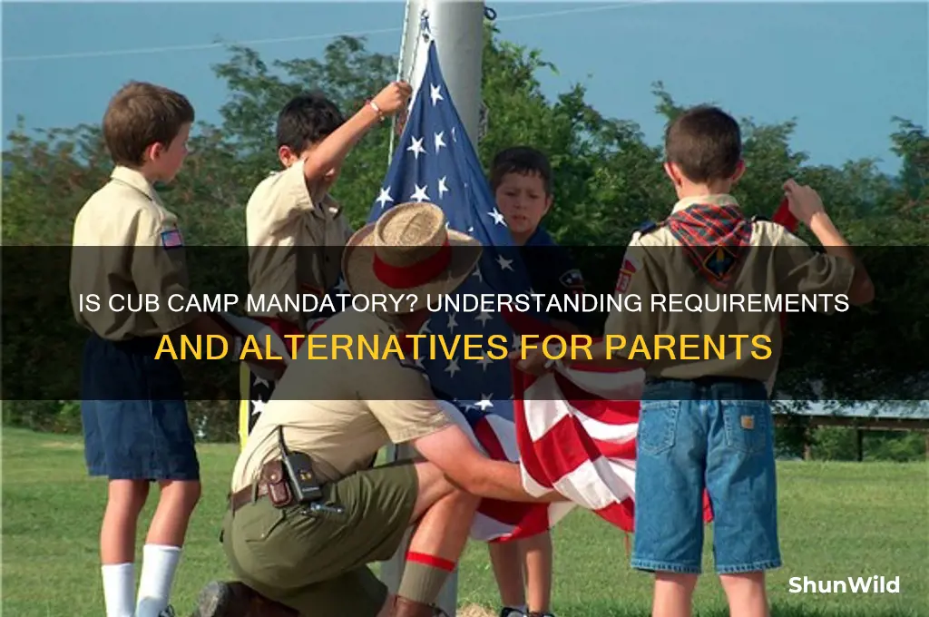 is cub camp mandatory uh