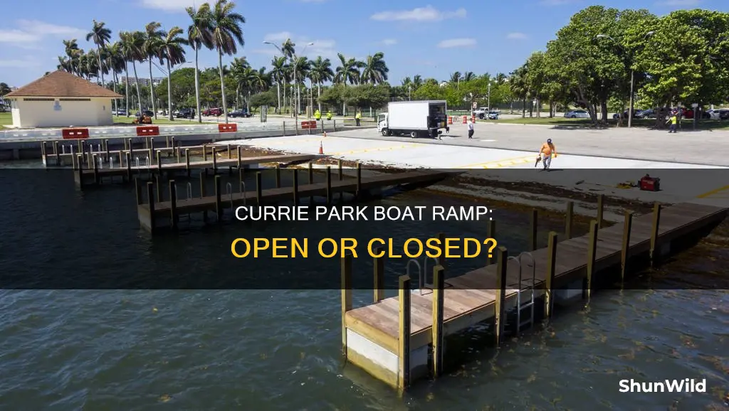 is currie park boat ramp open