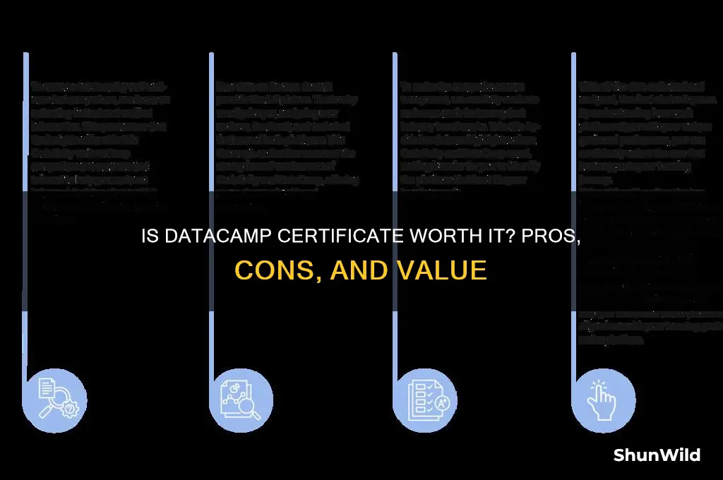 is data camp certificate worth