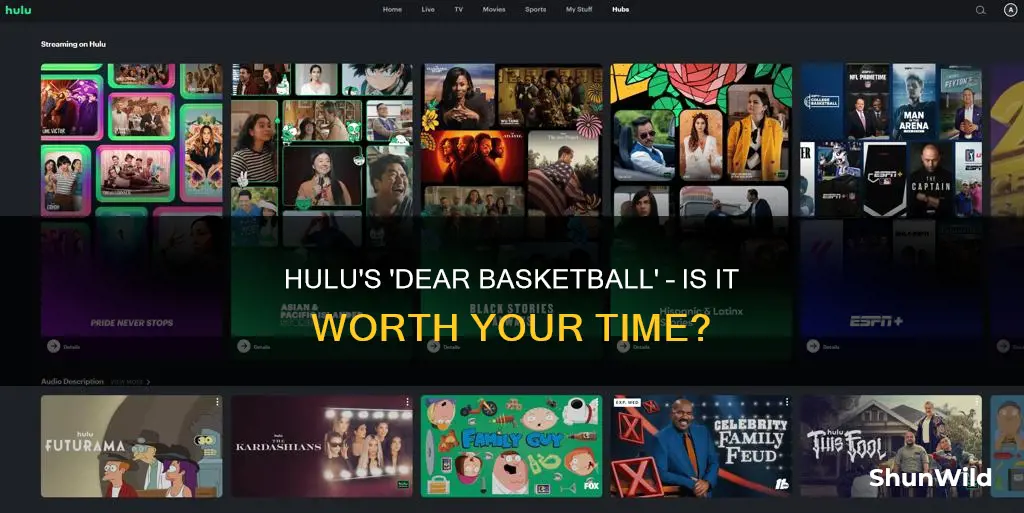 is dear basketball on hulu