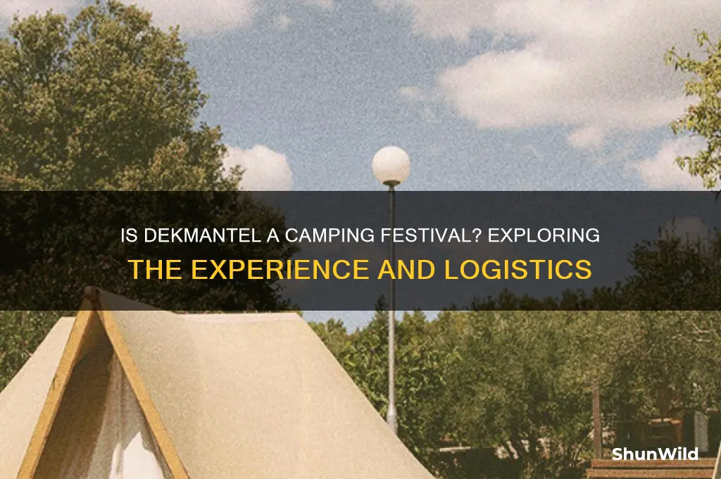 is dekmantel a camping festival