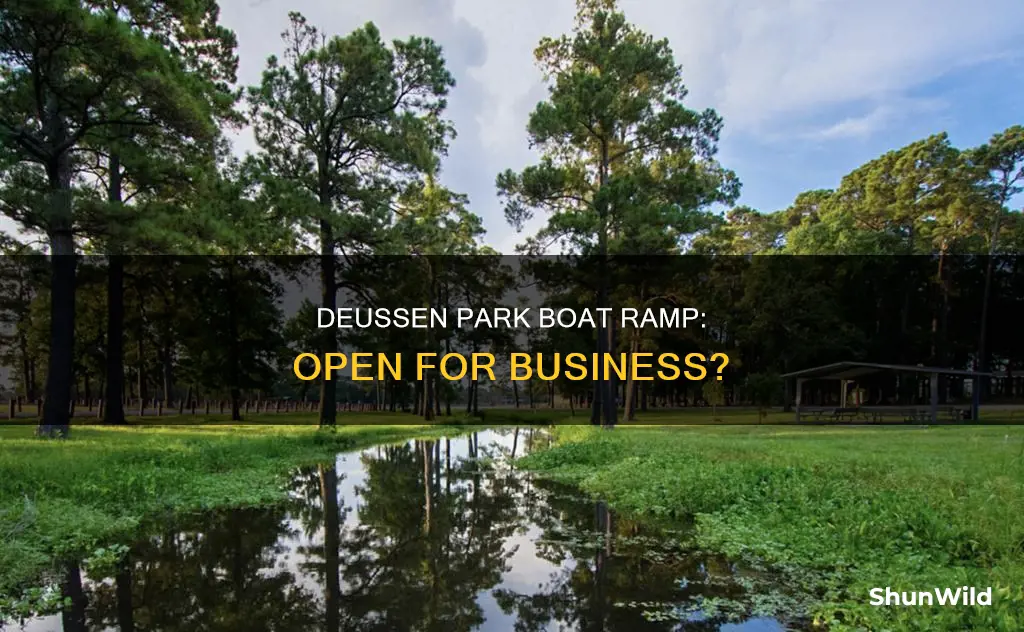 is deussen park boat ramp open