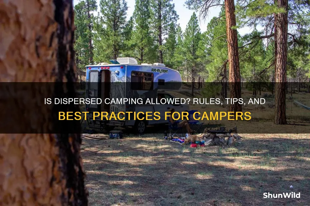 is dispersed camping allowed