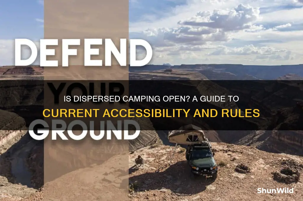 is dispersed camping open