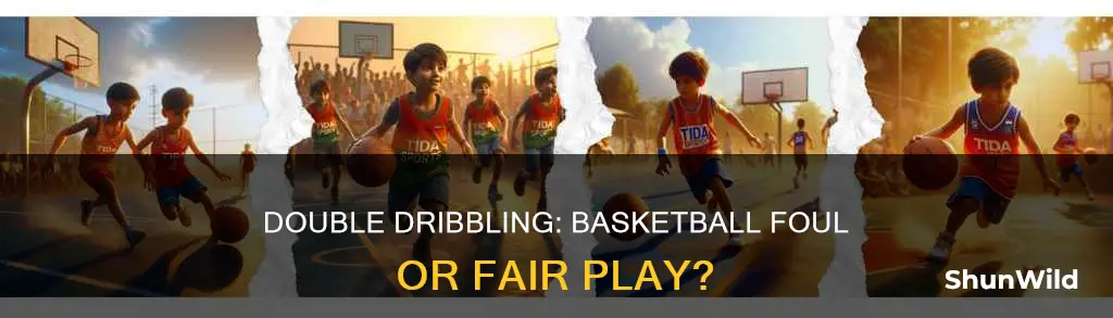 is double dribbling a foul in basketball