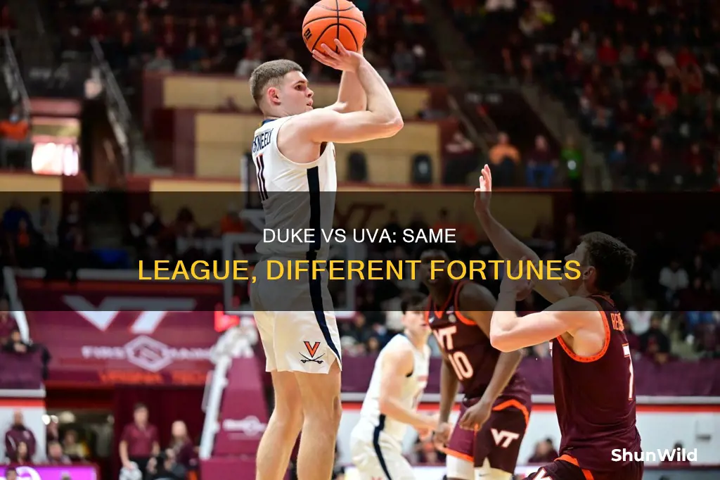 is duke basketball in the same league as uva