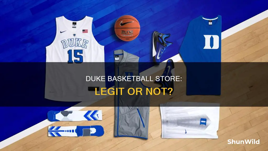 is duke basketball store legit